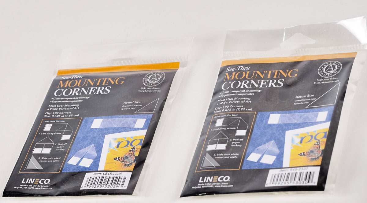 Prescored Archival Mounting Corners Archival Survival