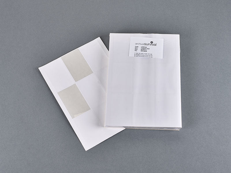 Picture box label 60 x 95mm, 9 per A4 sheet – Archival Survival