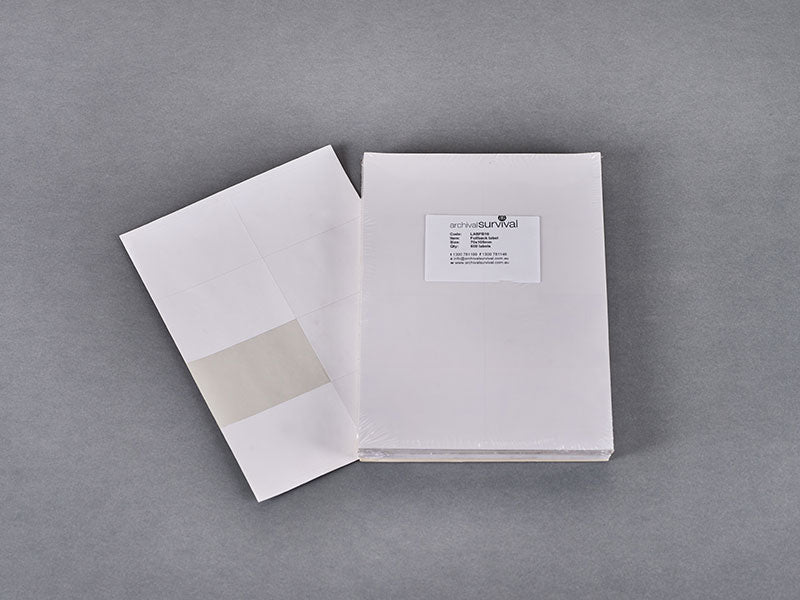 Label Tabloid Tabloid box label 70 x 105mm, 8 per A4 sheet – Archival Survival